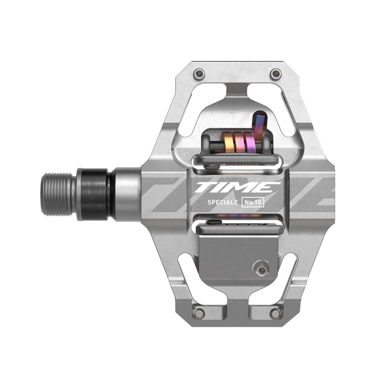 Time Pedal – Speciale 10 Small Mtb Pedals, Including Atac Standard Cleats: Raw Aluminium