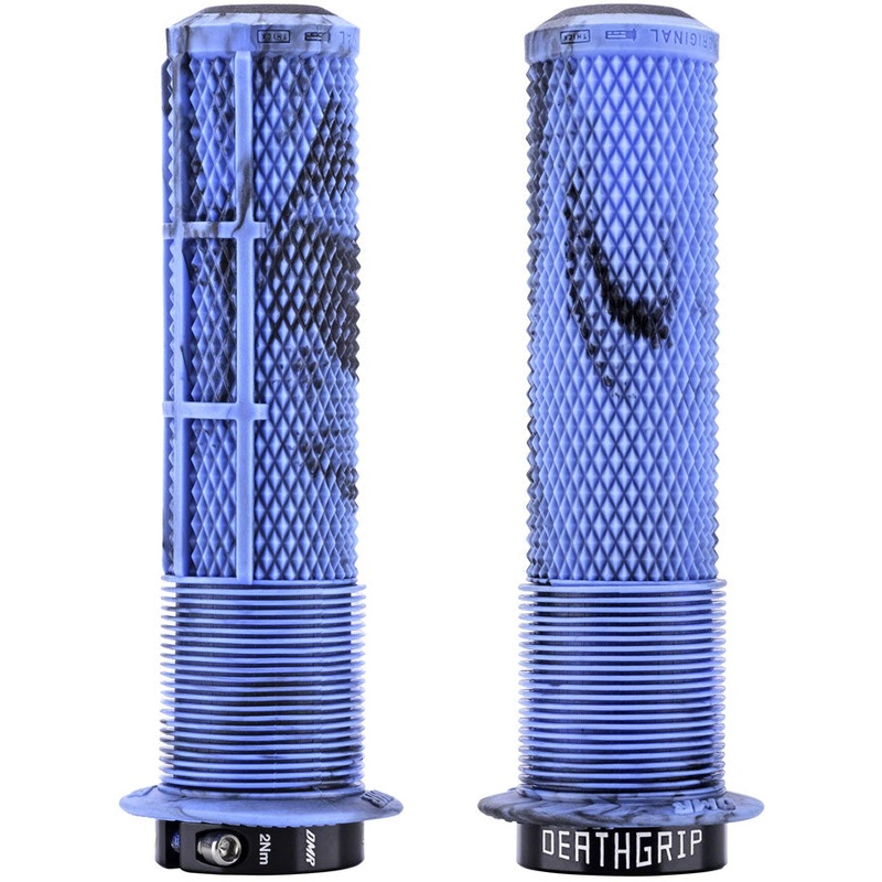 DMR DeathGrip 2 Flanged Grips – Thick Lock-On Blue Mable