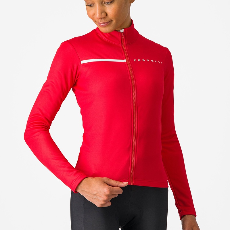Maglia maniche lunghe donna Castelli Sinergia 2 – Rosa scuro