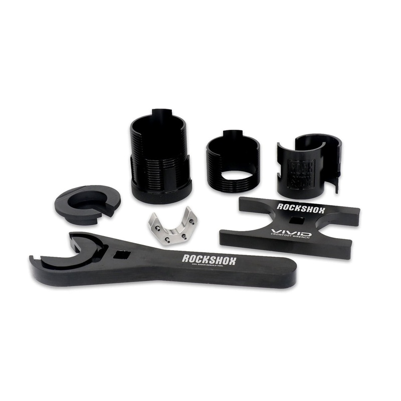 Rockshox Rear Shock Toolset For Vivid Service (Includes Countermeasure Tools, Clip, 46/36 Crowfoot, Body Protector) – Vivid C1+ (2024+):