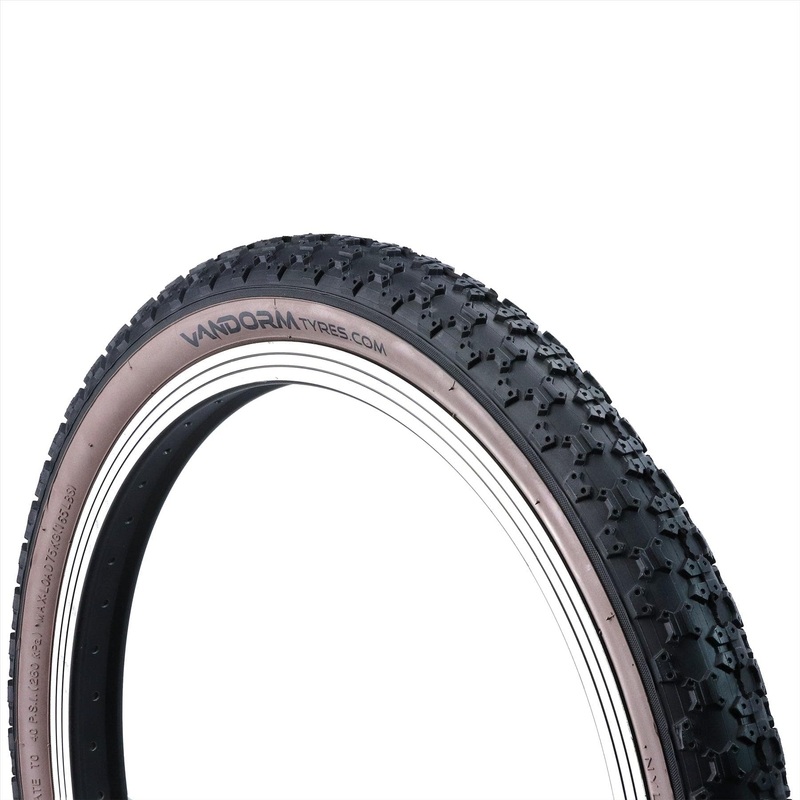 Vandorm Retro Comp 3 20 x 1.95 Kids / BMX Dark Amber Wall Tyre