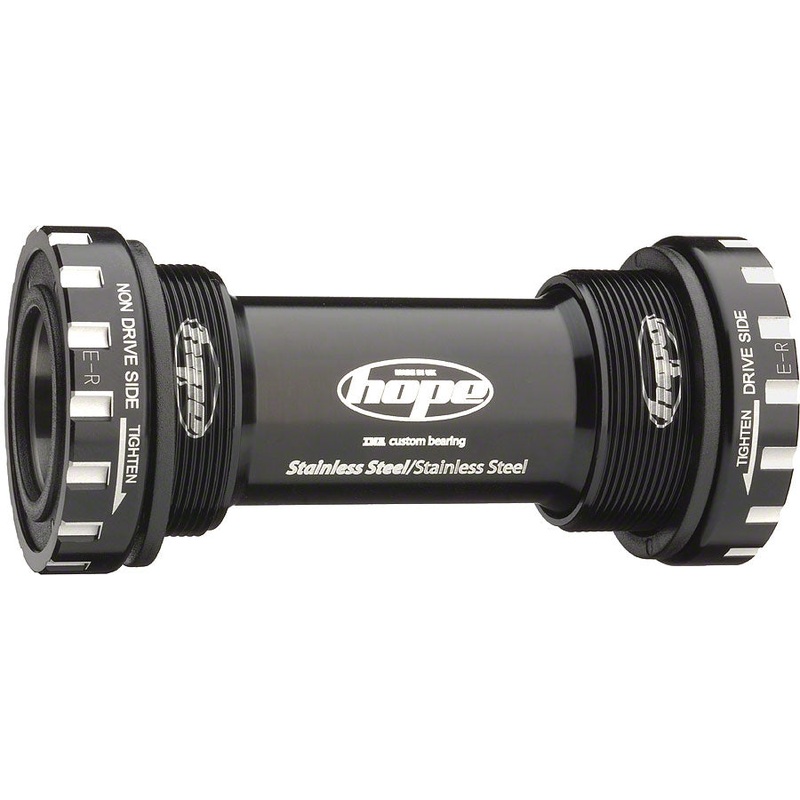 Hope BSA Threaded Bottom Bracket – 68/73 For 24mm Spindle Stainless Black