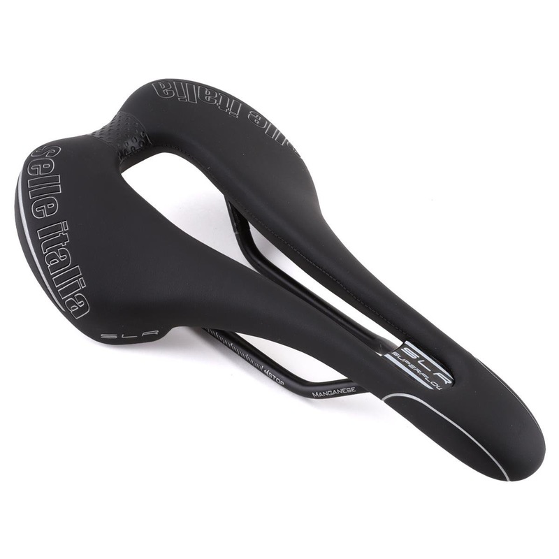 Selle Italia SLR TM Superflow Saddle (Black) (Manganese Rails) (L3) (145mm)