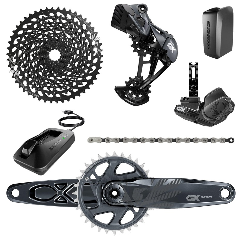 Sram Gx Eagle Axs Dub Groupset – 10-50T – Includes: Rear Der & Battery, Trigger Shifter Wclamp, Crankset Dub 12S 170/175 Boost Wdm 32T Xsync2 Chainring, Gx Eagle Chain, Cassette Xg-1275 10-50T, Charger/Cord, Chaingap Gauge 2022:  170Mm