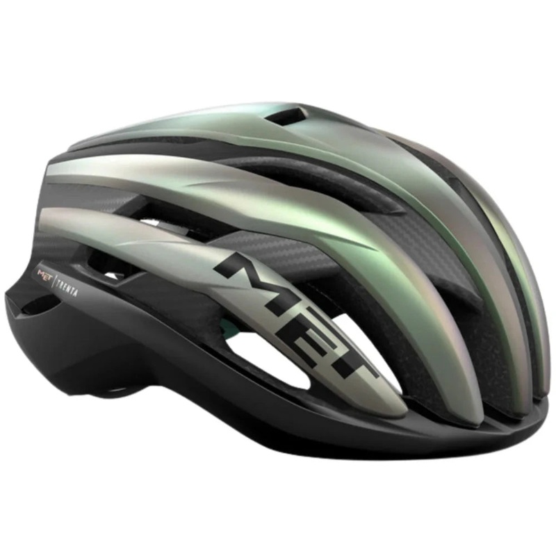Casco Met Trenta 3K Carbon Mips – Verde grigio