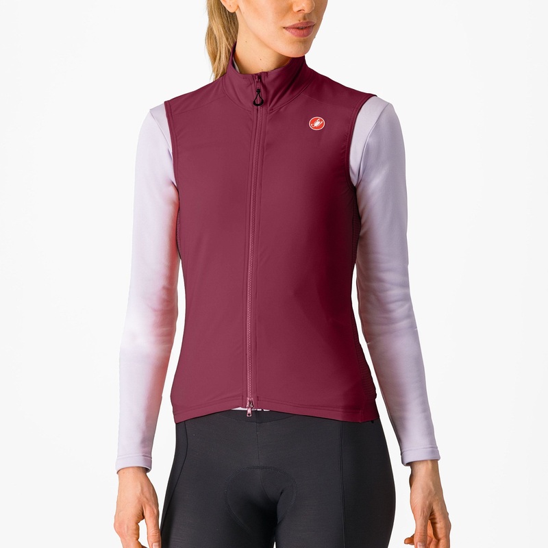 Gilet donna Castelli Espresso – Bordeaux