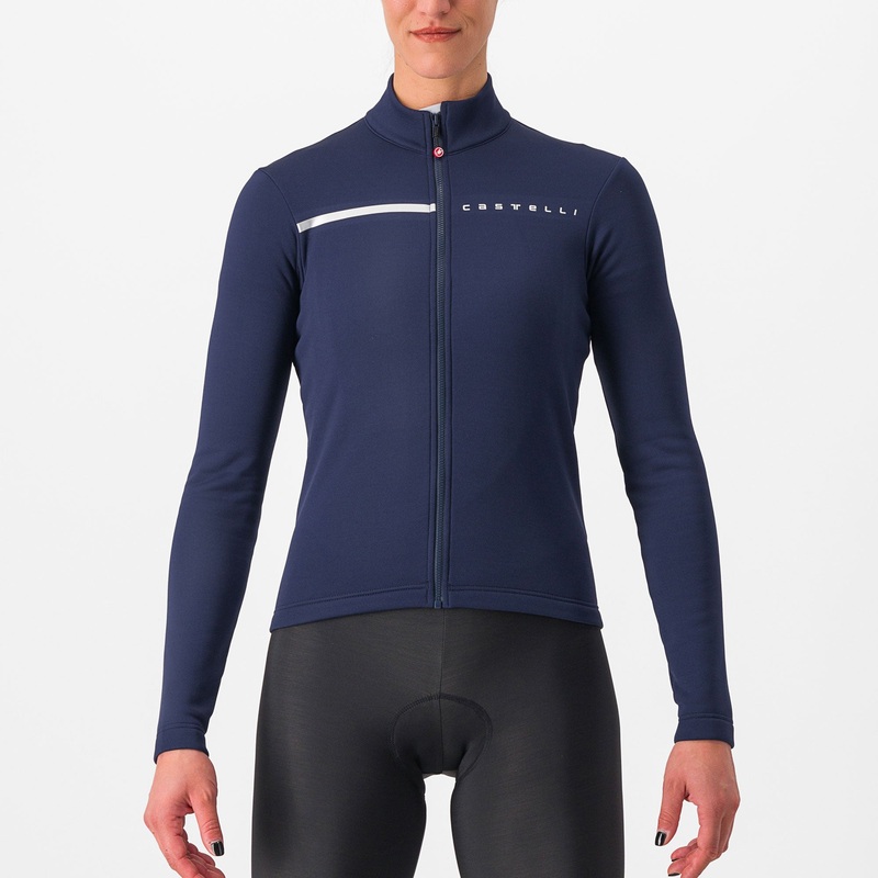 Maglia maniche lunghe donna Castelli Sinergia 2 – Blu