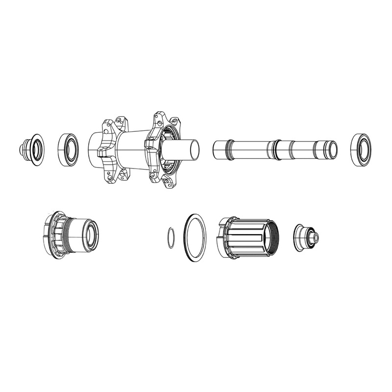 Zipp Hub Freehub Kit – Zm2Sl For Sram Xd:
