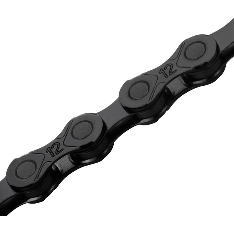 KMC – X12DLC|CHAIN KMC ‘X12DLC’ 12SPD BLACK  1/2″ x 11/128″ DLC 126 LINKS (GEN2, SRAM/SHIMANO)|MISSING LINK 5.65mm 11spd (2 PER CARD) DLC BLACK  NON-REUSABLE  CL555