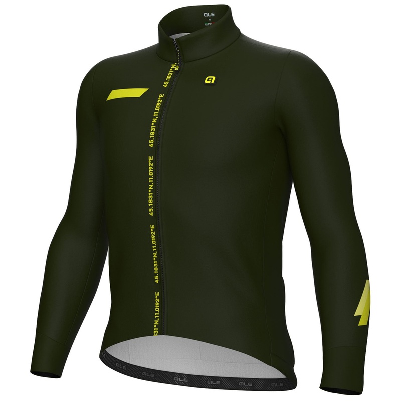 Maglia maniche lunghe Ale PR-E Follow Me – Verde scuro