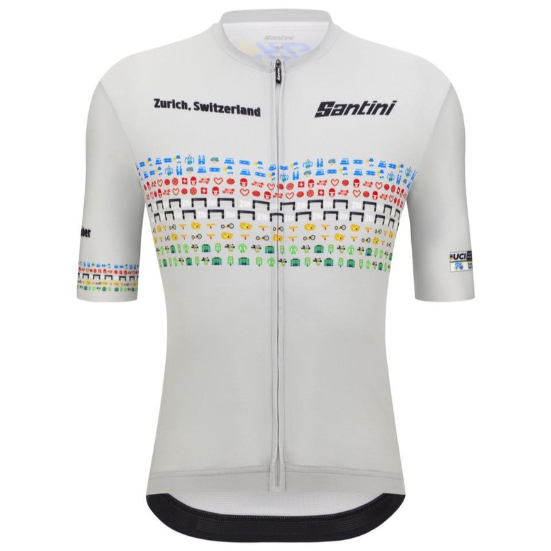 Maglia Santini UCI World Championship Zurigo 2024 – Grigio