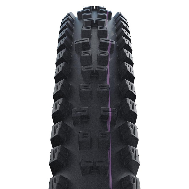Schwalbe Tacky Chan Tire – 29 x 2.40 Tubeless Folding BLK Evolution Line Super Trail Addix Ultra Soft E-50