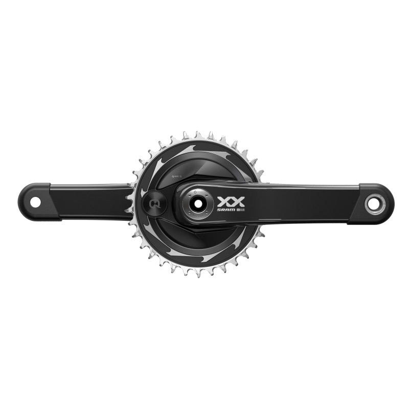 SRAM XX SL Eagle T-Type AXS Power Meter Crankset – 175mm 12-Speed 34t Chainring DM Thread Mount DUB Spindle Interface BLK