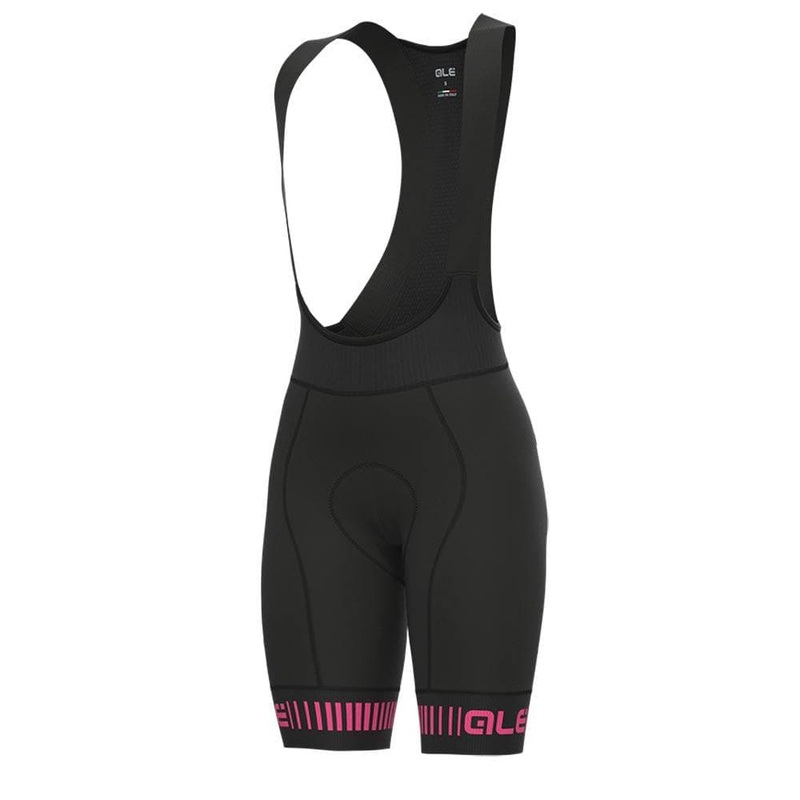 Al Strada PR-R Wmn Bibshorts Black/Pink L
