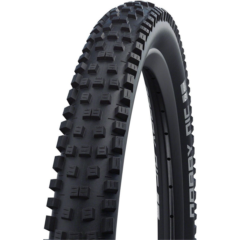 Schwalbe Nobby Nic Tire – 26 x 2.4 Tubeless Folding BLK Performance Line TwinSkin Addix