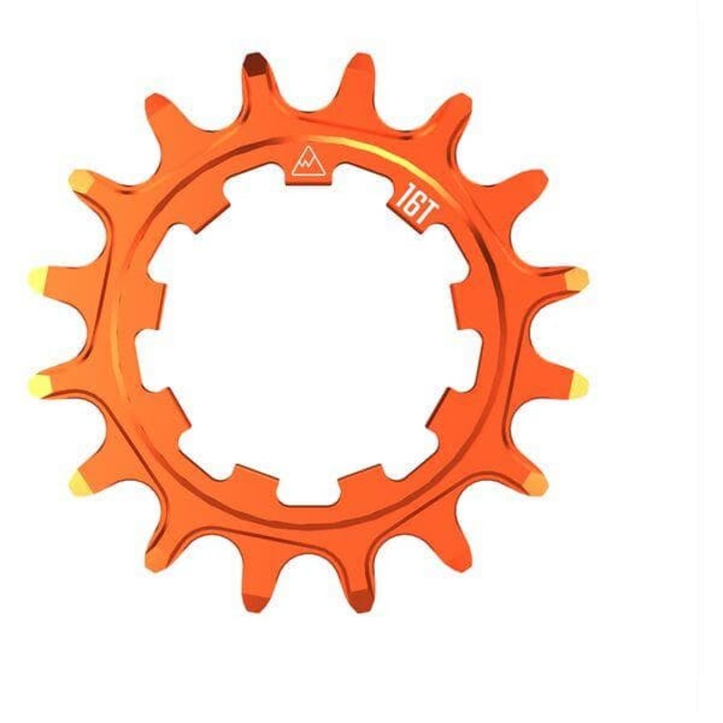 Wheels Manufacturing Solo-XD 16Tooth Cog, 7075 aluminum, Orange