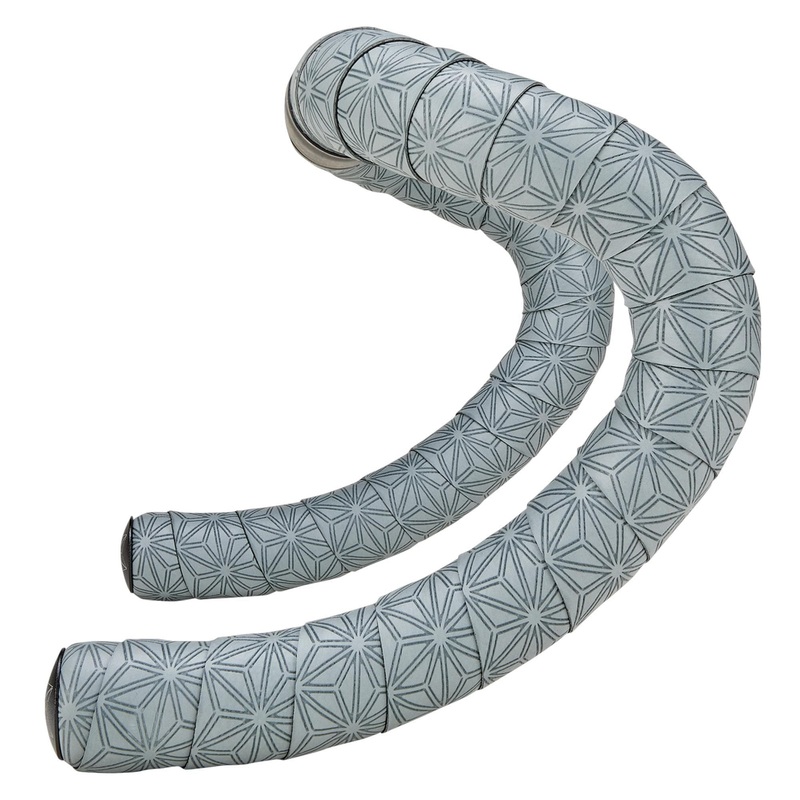 Supacaz Super Sticky Kush Gravel Bar Tape 2023: Gun Metal + Ano Black Plugs