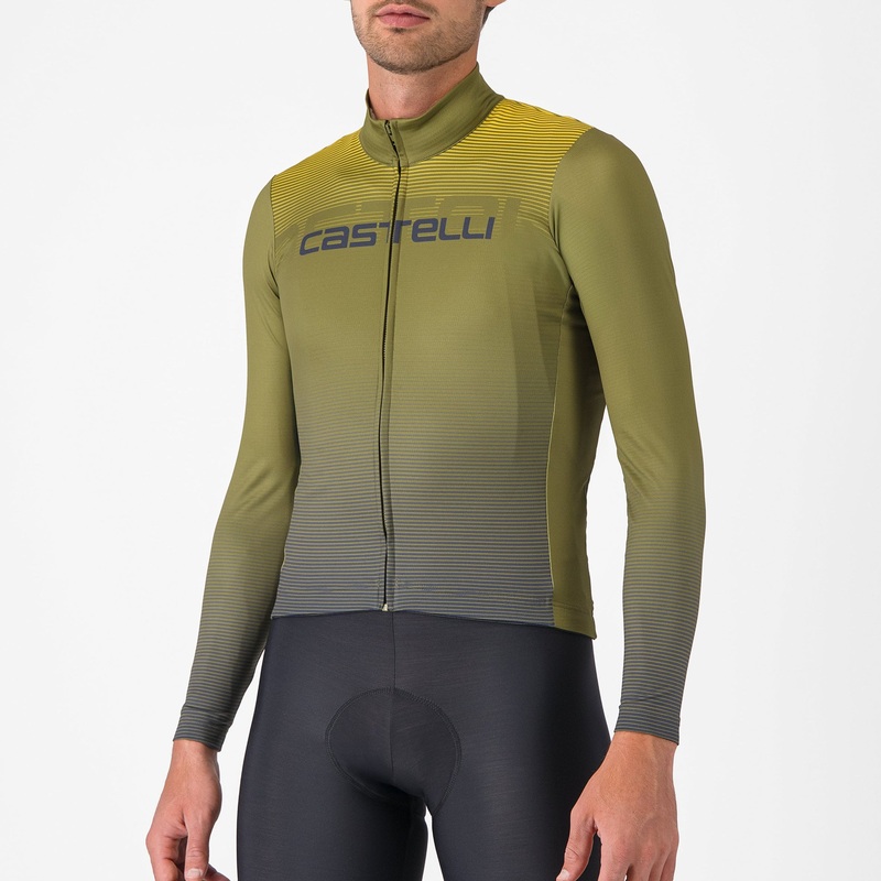 Maglia maniche lunghe Castelli Apice – Verde