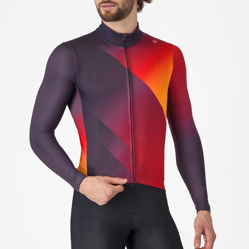 Maglia maniche lunghe Castelli Amplify – Rosso