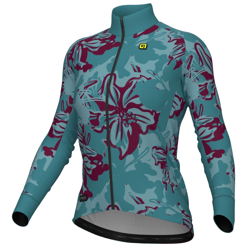 Maglia maniche lunghe donna Ale PR-E Flower – Verde acqua
