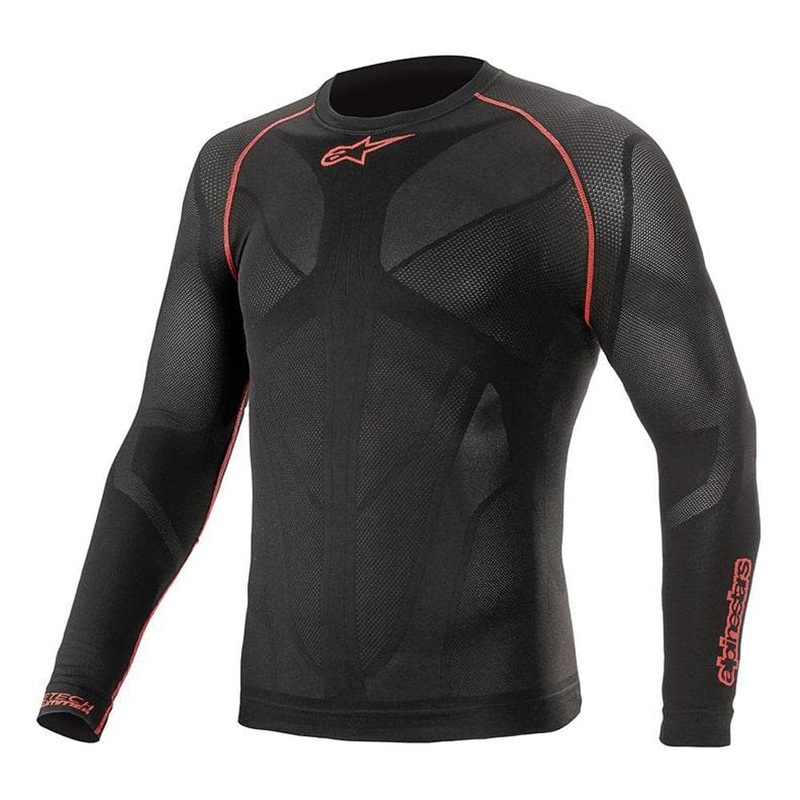 Ride Tech V2 Top Long Sleeve Summer Black / Red