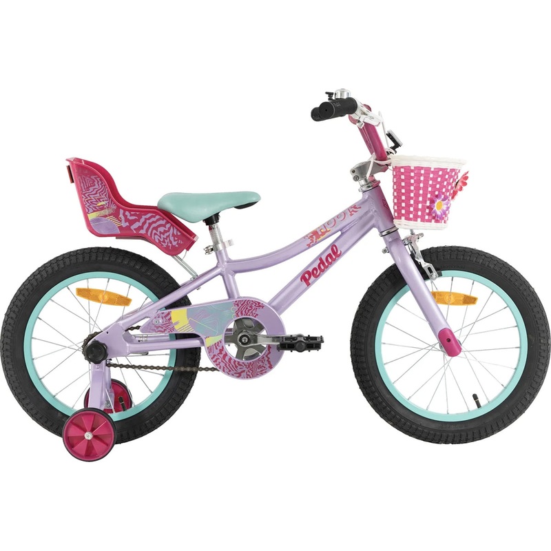 2025 PEDAL HOOT 16|KIDS 16″ WHEEL (5-7 Years Old)|ALLOY LILAC BLACK