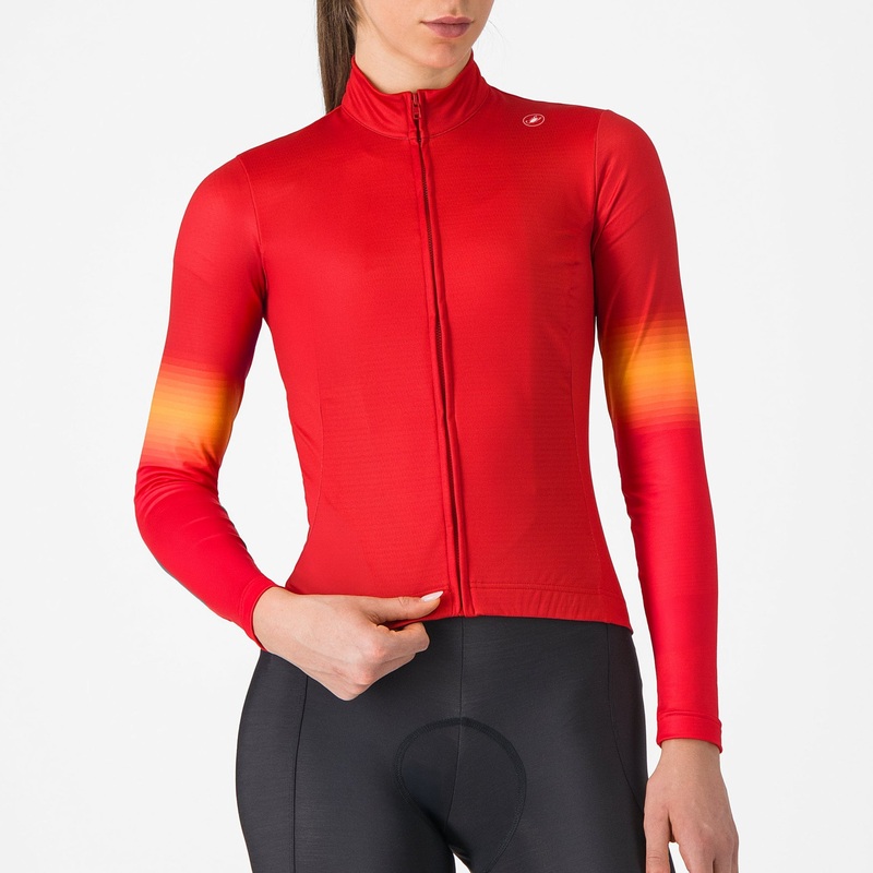 Maglia maniche lunghe donna Castelli Corso Thermal – Rosso