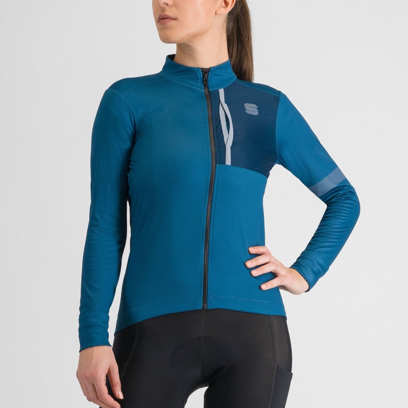 Maglia donna maniche lunghe Sportful Supergiara – Blu