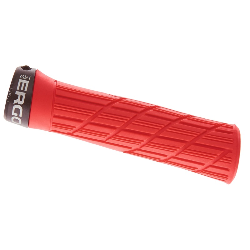 Ergon GE1 Evo Slim Grips – Risky Red Lock-On