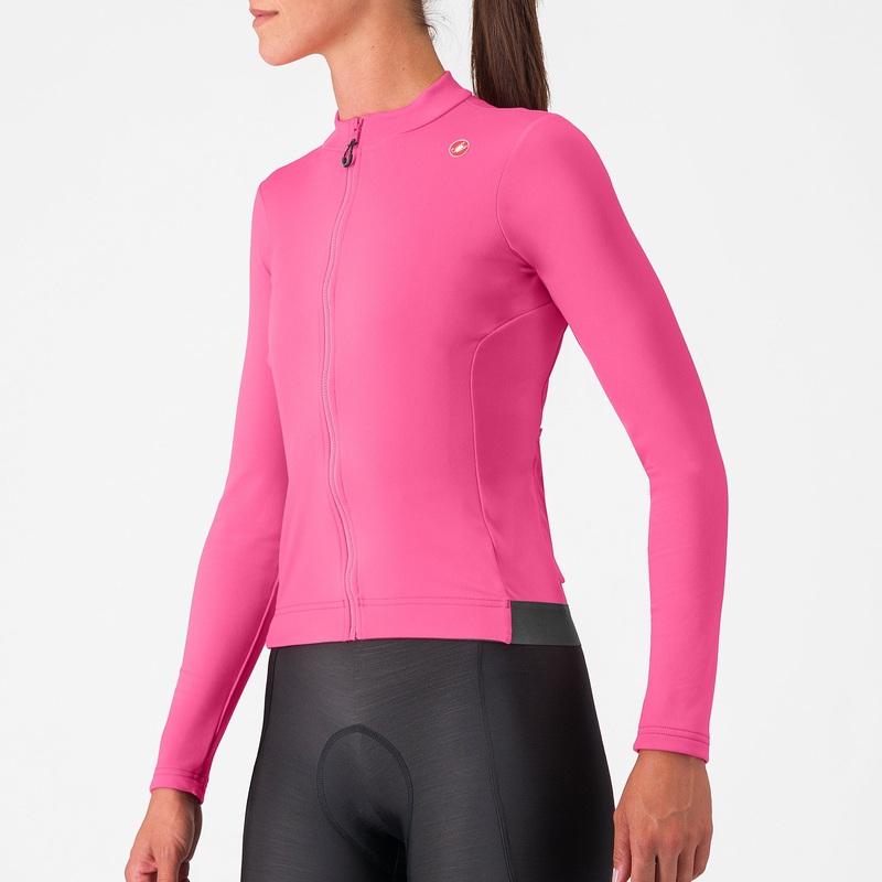 Maglia donna maniche lunghe Castelli Espresso Thermal – Viola