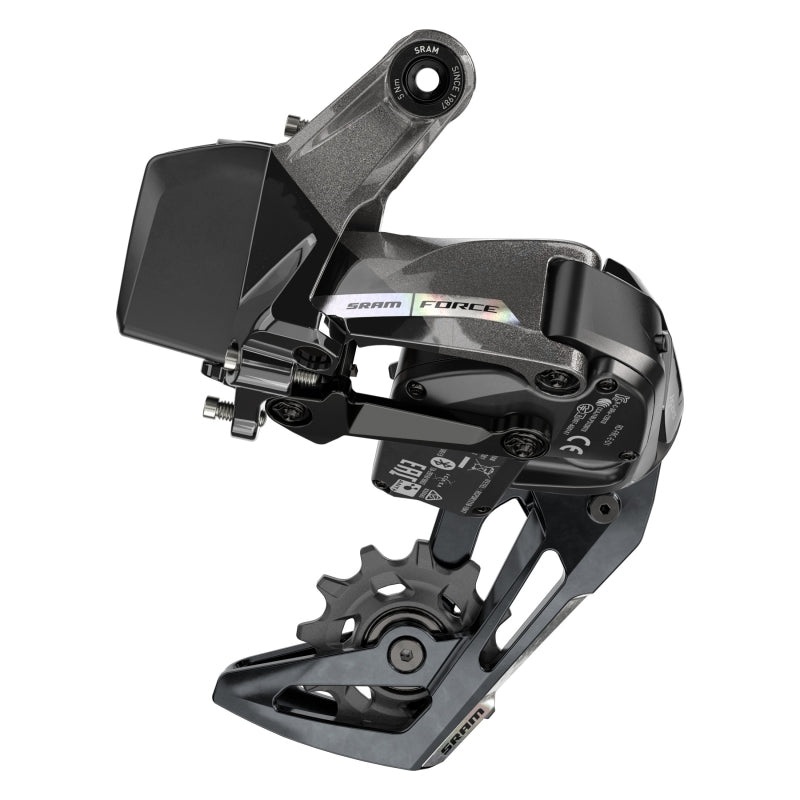 SRAM Force XPLR AXS eTap Rear Derailleur – 12-Speed Medium Cage 44t Max Battery Not Included Iridescent Gray D2