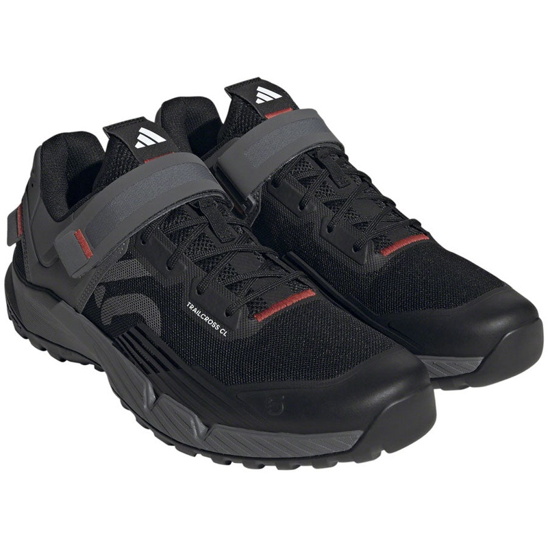 Five Ten Trailcross Mountain Clipless Shoes – Mens Core BLK/Gray Three/Red 6
