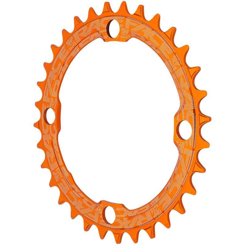 RaceFace 1x Narrow Wide Chainring – 36t 104 BCD 10-12 Speed 7075 Aluminum Orange