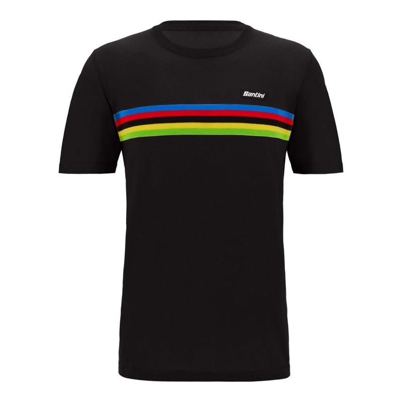 T-Shirt Santini UCI World Champion – Nero
