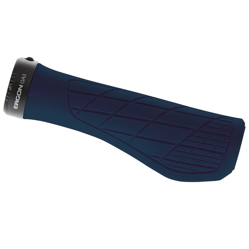 Ergon GA3 Grips – Nightride Blue Lock-On Small