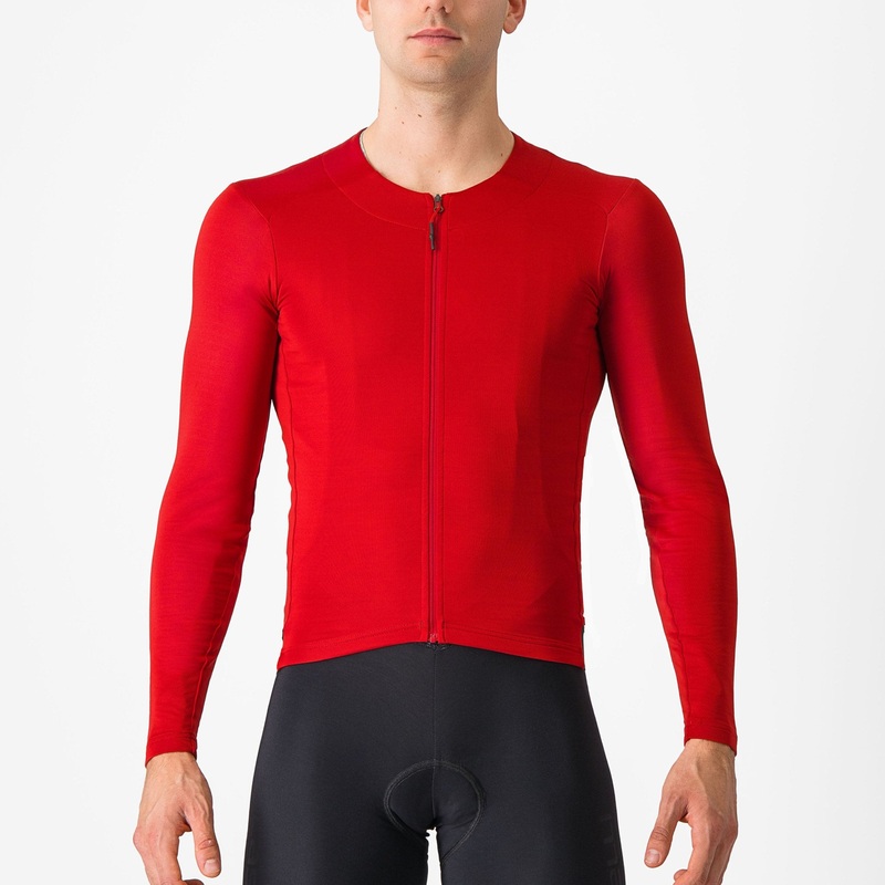 Maglia maniche lunghe Castelli Fly – Rosso