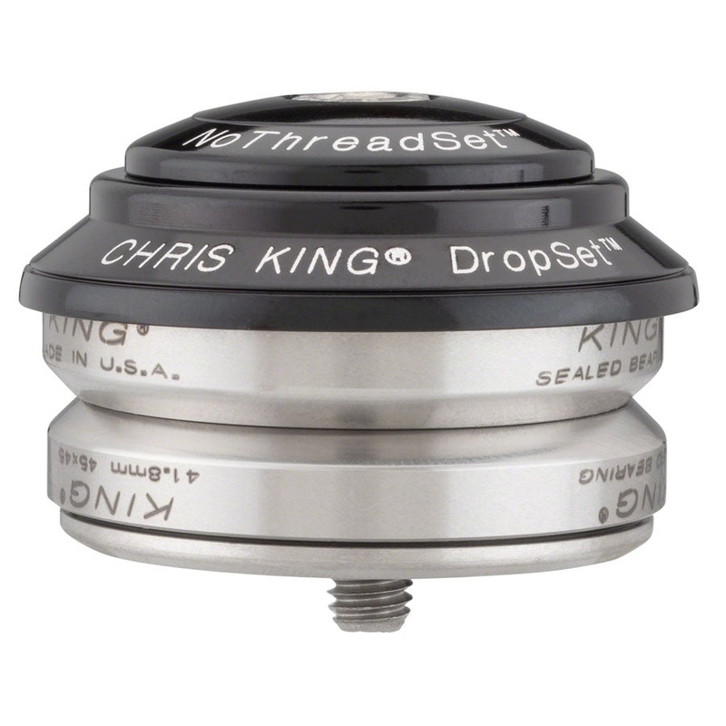 Chris King DropSet 4 Headset – 1-1/8 42/42mm 45 Deg Black