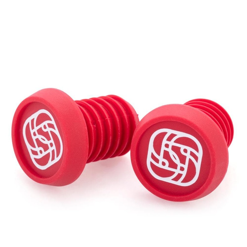 Gusset Grips BMX Push-In plugs  Grips Red