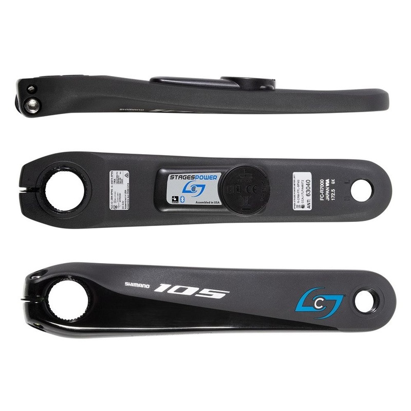 STAGES – 105 R7000 LEFT ARM POWER METER – BLACK
