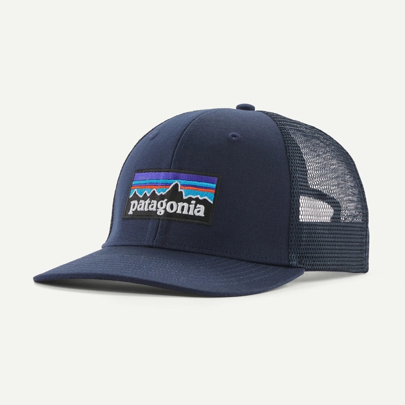 Cappellino Patagonia P-6 Logo Trucker – Blu