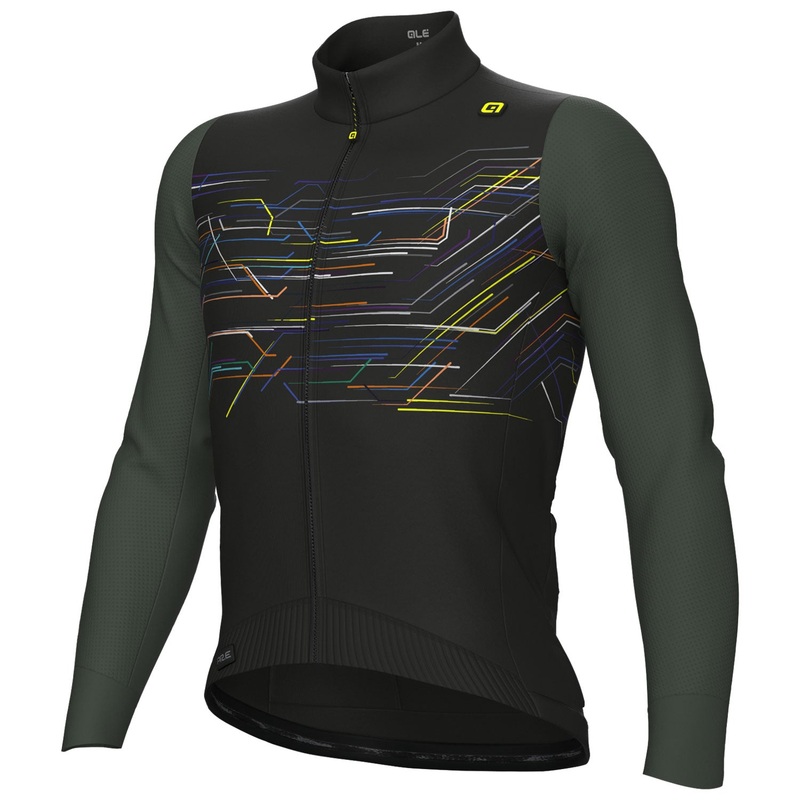 Maglia maniche lunghe Ale PR-E Megabyte – Nero