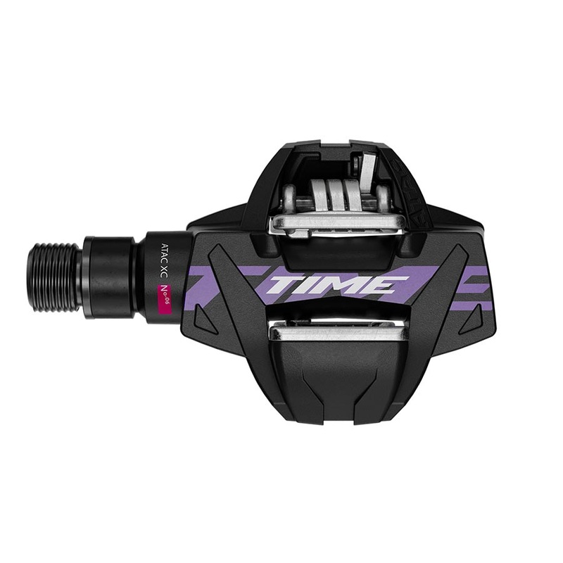 Time ATAC XC 6 Pedals – Dual Sided Clipless Composite 9/16 Black/Purple B1