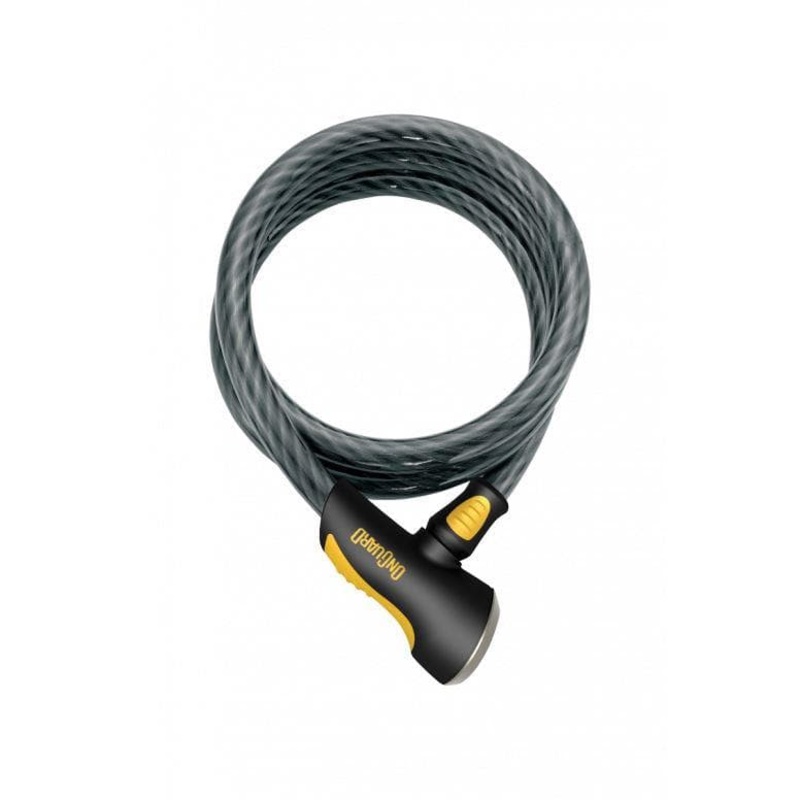 OnGuard Akita 20mm Cable Lock 185 – Black/Yellow – 185cm