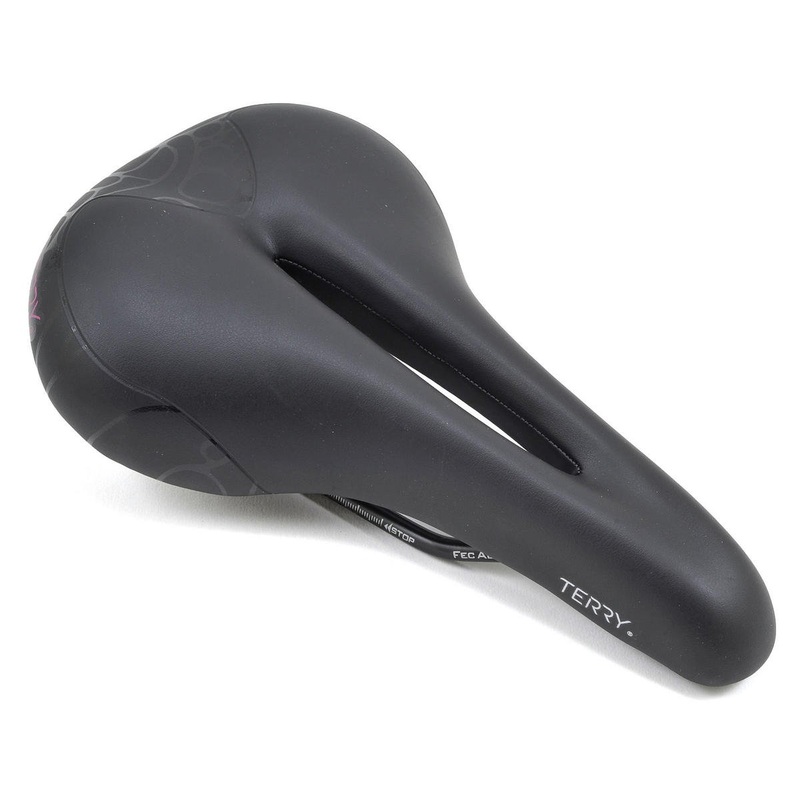 Terry Women’s Butterfly Chromoly Saddle (Black) (FeC Alloy Rails) (155mm)