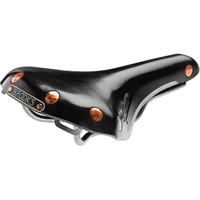 Brooks Swift Saddle (Black) (Chrome Steel Rails) (150mm)