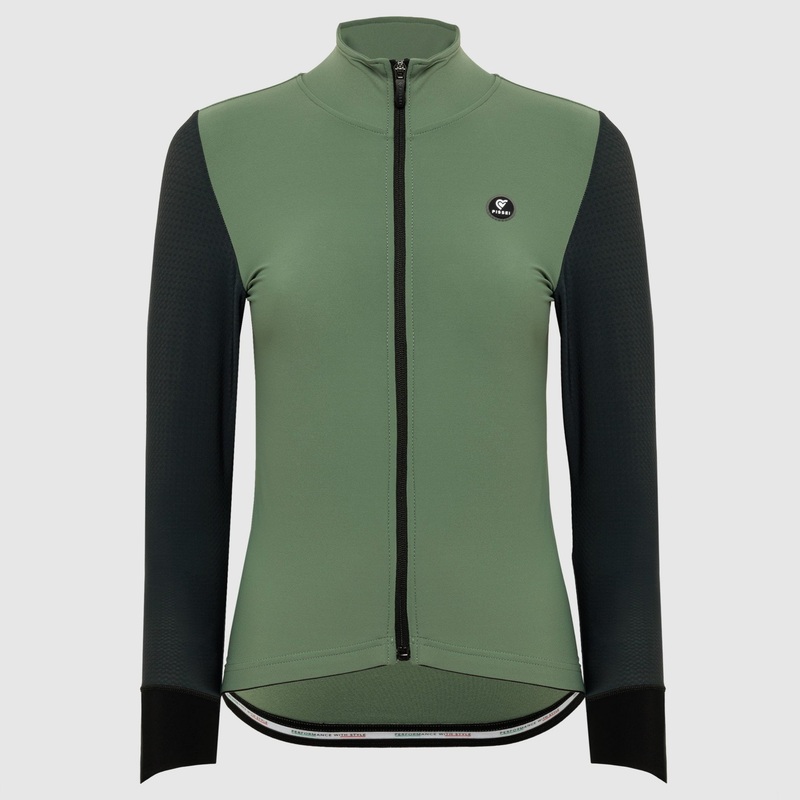 Maglia maniche lunghe donna Pissei Monviso – Verde grigio