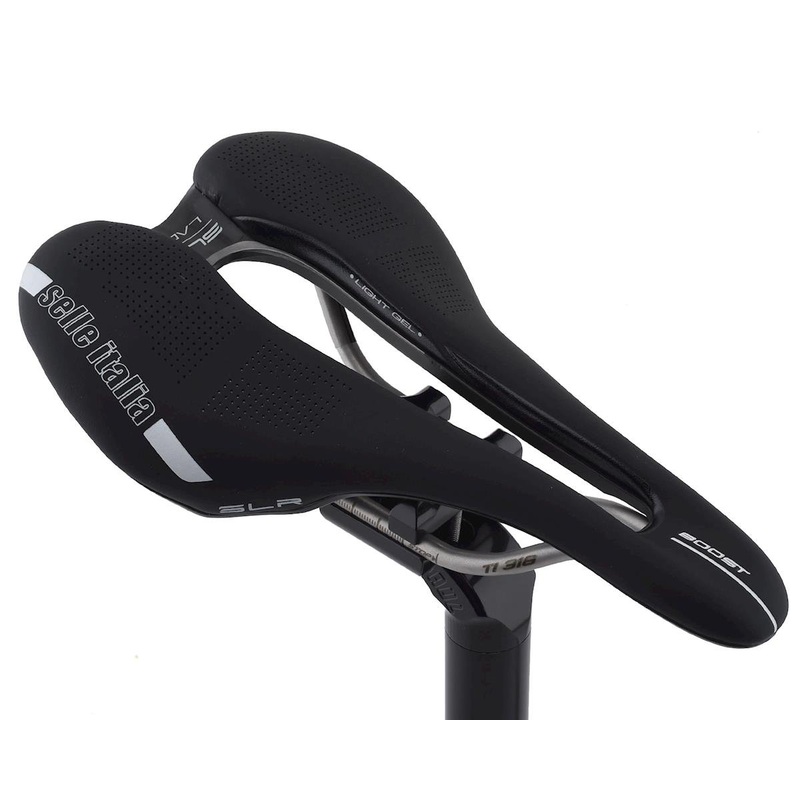 Selle Italia SLR Lady Boost Superflow Saddle (Black) (Titanium Rails) (L3) (145mm)
