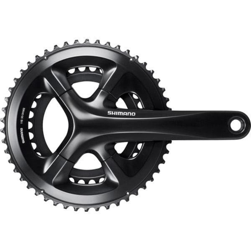 Shimano Non-Series Road FC-RS510 double chainset, 50 / 34T, for 135/142mm axle, 165mm, black