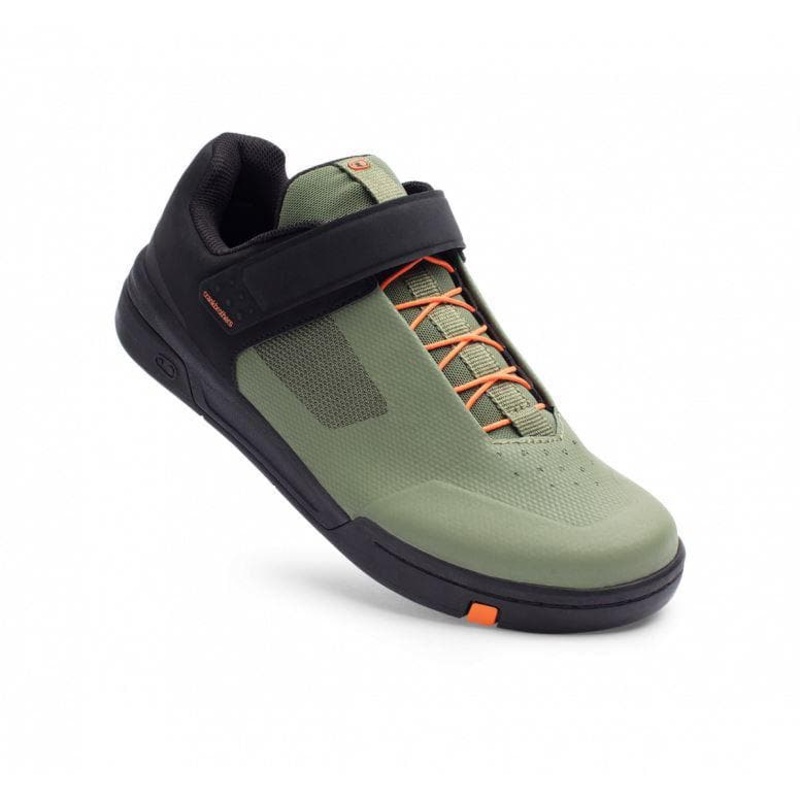 Crankbrothers Stamp Speedlace – Green/Black/Orange –