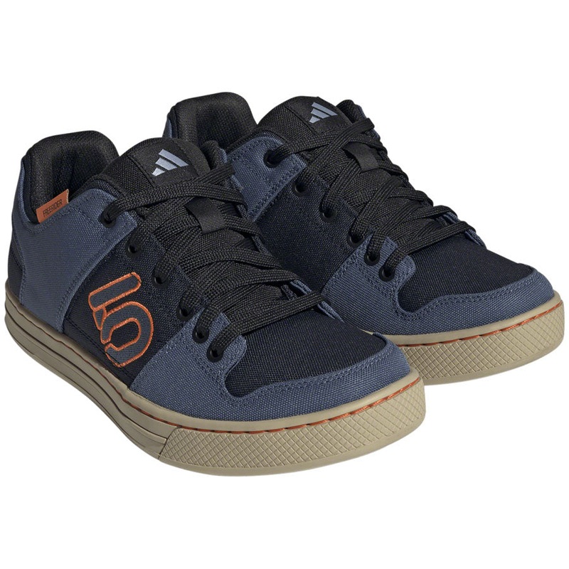 Five Ten Freerider Canvas Flat Shoes – Mens Core Legend Ink/Wonder Steel/Impact Orange 10